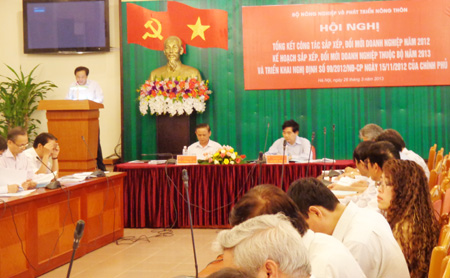 ກະຊວງກະສິກຳ ແລະ ພັດທະນາຊົນນະບົດ ສະຫຼຸບວຽກງານຊັບຊ້ອນ, ປ່ຽນໃໝ່ລັດວິສາຫະກິດ